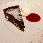 Triple chocolate tart