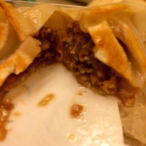 Mushroom, truffle & beef dumplings 